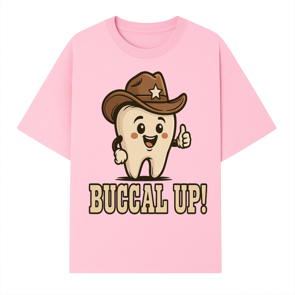 Buccal Up! Funny Tooth Cowboy Design, Cute Dental Humor T-Shirt, Kids & Adults, Western Themed Apparel - T-shirt 1758250099327.jpg