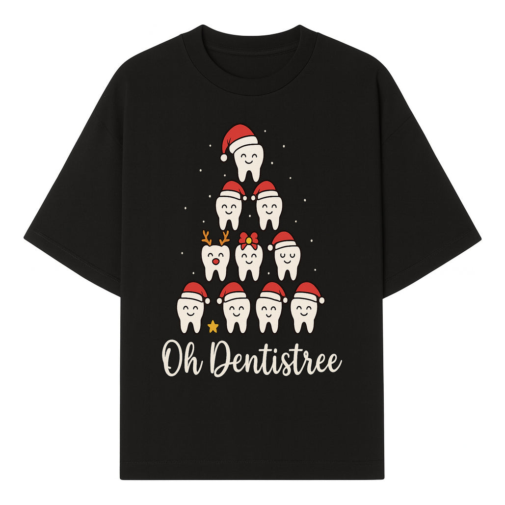 Cute Dentist Christmas Tree Graphic, Oh Dentistreel, Holiday Dental Art, Fun Tooth Decor, Dental Hygienist Gift, Merry Christmas Theme - T-shirt 1758250100367.jpg