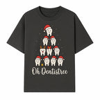 Cute Dentist Christmas Tree Graphic, Oh Dentistreel, Holiday Dental Art, Fun Tooth Decor, Dental Hygienist Gift, Merry Christmas Theme - T-shirt 1758250100514.jpg