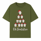 Cute Dentist Christmas Tree Graphic, Oh Dentistreel, Holiday Dental Art, Fun Tooth Decor, Dental Hygienist Gift, Merry Christmas Theme - T-shirt 1758250100647.jpg