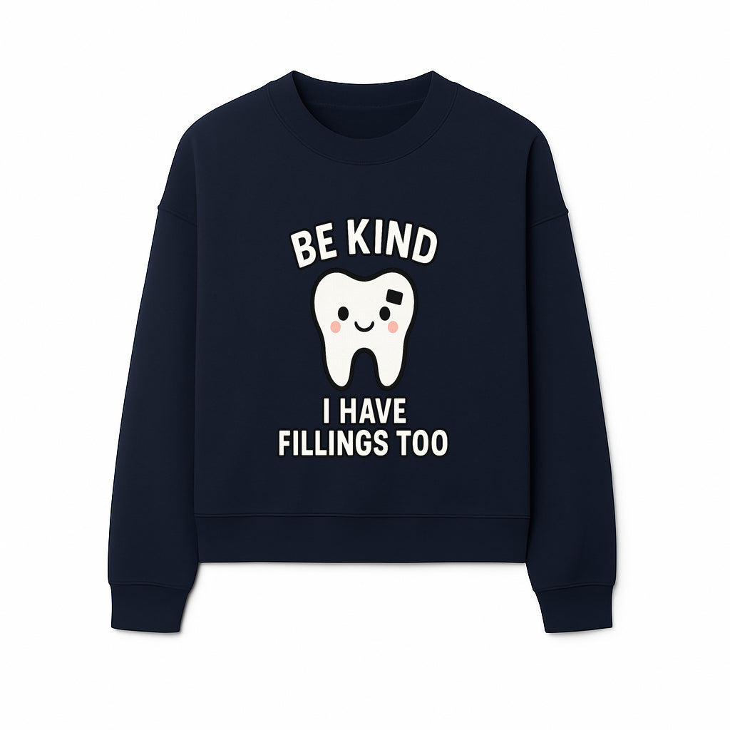 Be Kind Tooth Graphic Tee - Cute Dentist Humor Shirt for Kids & Adults - Fun Dental Awareness Apparel - Sweatshirt 1758250101217.jpg