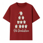 Cute Dentist Christmas Tree Graphic, Oh Dentistreel, Holiday Dental Art, Fun Tooth Decor, Dental Hygienist Gift, Merry Christmas Theme - T-shirt 1758250101267.jpg