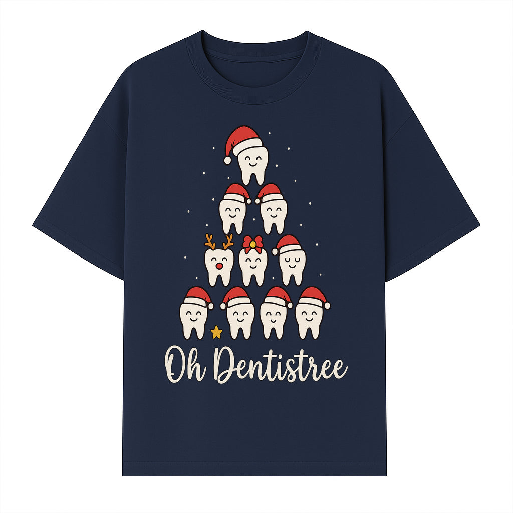 Cute Dentist Christmas Tree Graphic, Oh Dentistreel, Holiday Dental Art, Fun Tooth Decor, Dental Hygienist Gift, Merry Christmas Theme - T-shirt 1758250101476.jpg