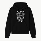 Dental Hygiene and Care Graphic Art Print - Tooth Icon with Swish, Brush, Floss, Crown, Smile Themes for Kids & Adults - Hoodie 1758250101498.jpg