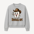 Cowboy Tooth Graphic Tee - Buccal Up! - Fun Dental Humor Shirt for Kids and Adults - Western Theme Dental Care Apparel - Sweatshirt 1758250101503.jpg