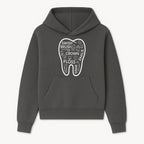 Dental Hygiene and Care Graphic Art Print - Tooth Icon with Swish, Brush, Floss, Crown, Smile Themes for Kids & Adults - Hoodie 1758250101656.jpg
