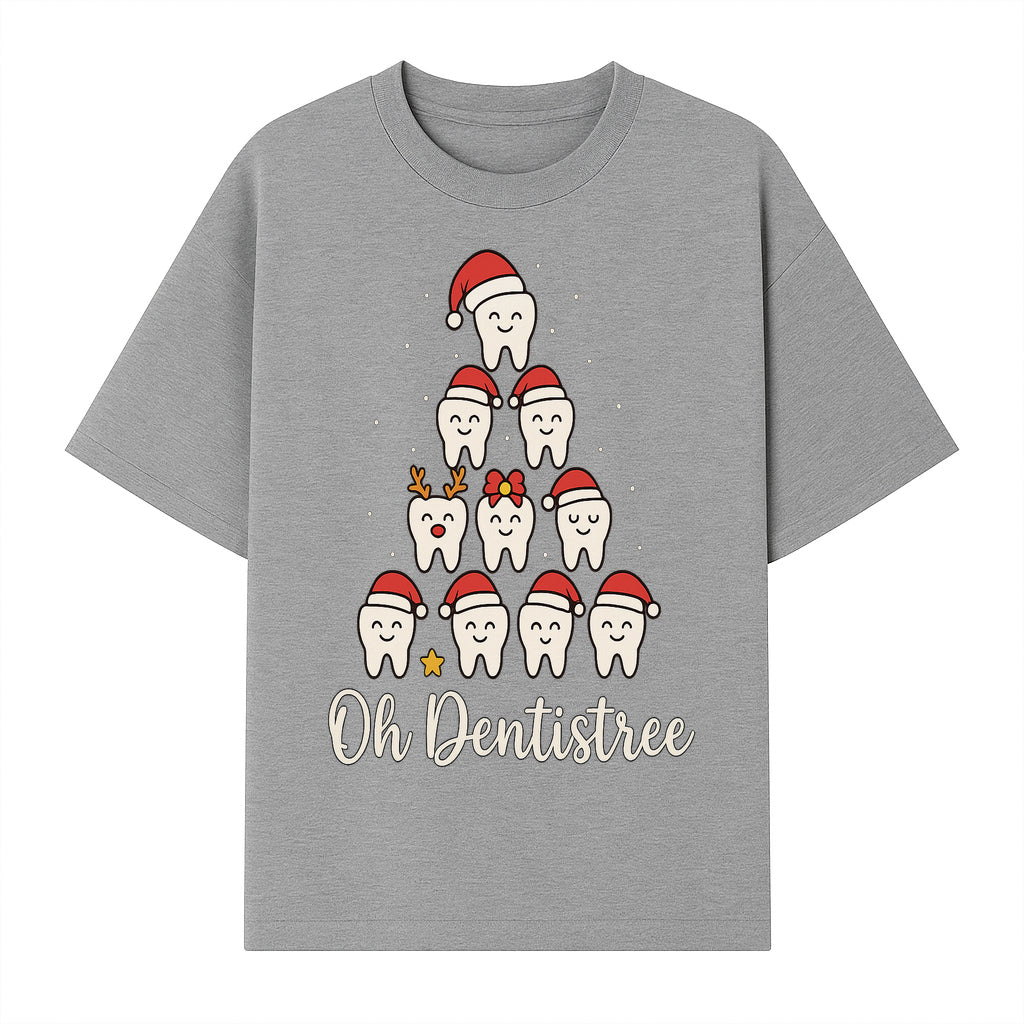 Cute Dentist Christmas Tree Graphic, Oh Dentistreel, Holiday Dental Art, Fun Tooth Decor, Dental Hygienist Gift, Merry Christmas Theme - T-shirt 1758250101763.jpg