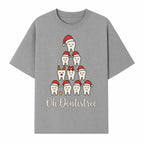 Cute Dentist Christmas Tree Graphic, Oh Dentistreel, Holiday Dental Art, Fun Tooth Decor, Dental Hygienist Gift, Merry Christmas Theme - T-shirt 1758250101763.jpg