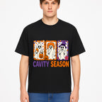 Halloween Ghosts Cavity Season T-Shirt, Cute Spooky Apparel, Kids Halloween Costume, Fun Trick or Treat Design, Pumpkin Candy Theme - T-shirt 1758250101803.jpg
