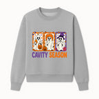 Halloween Ghosts Cavity Season T-Shirt, Cute Spooky Apparel, Kids Halloween Costume, Fun Trick or Treat Design, Pumpkin Candy Theme - Sweatshirt 1758250102088.jpg