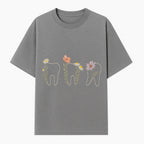 Floral Tooth Wall Art Print Cute Dental Decor with Flowers for Kids' Rooms, Nursery, or Dental Offices Whimsical Tooth Design - T-shirt 1758250102704.jpg