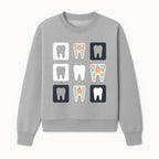 Floral Tooth Design Coasters Set | Cute Dental-Themed Drink Coasters | Unique Gift for Dentists or Dental Lovers - Sweatshirt 1758250102713.jpg