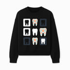 Floral Tooth Design Coasters Set | Cute Dental-Themed Drink Coasters | Unique Gift for Dentists or Dental Lovers - Sweatshirt 1758250102869.jpg