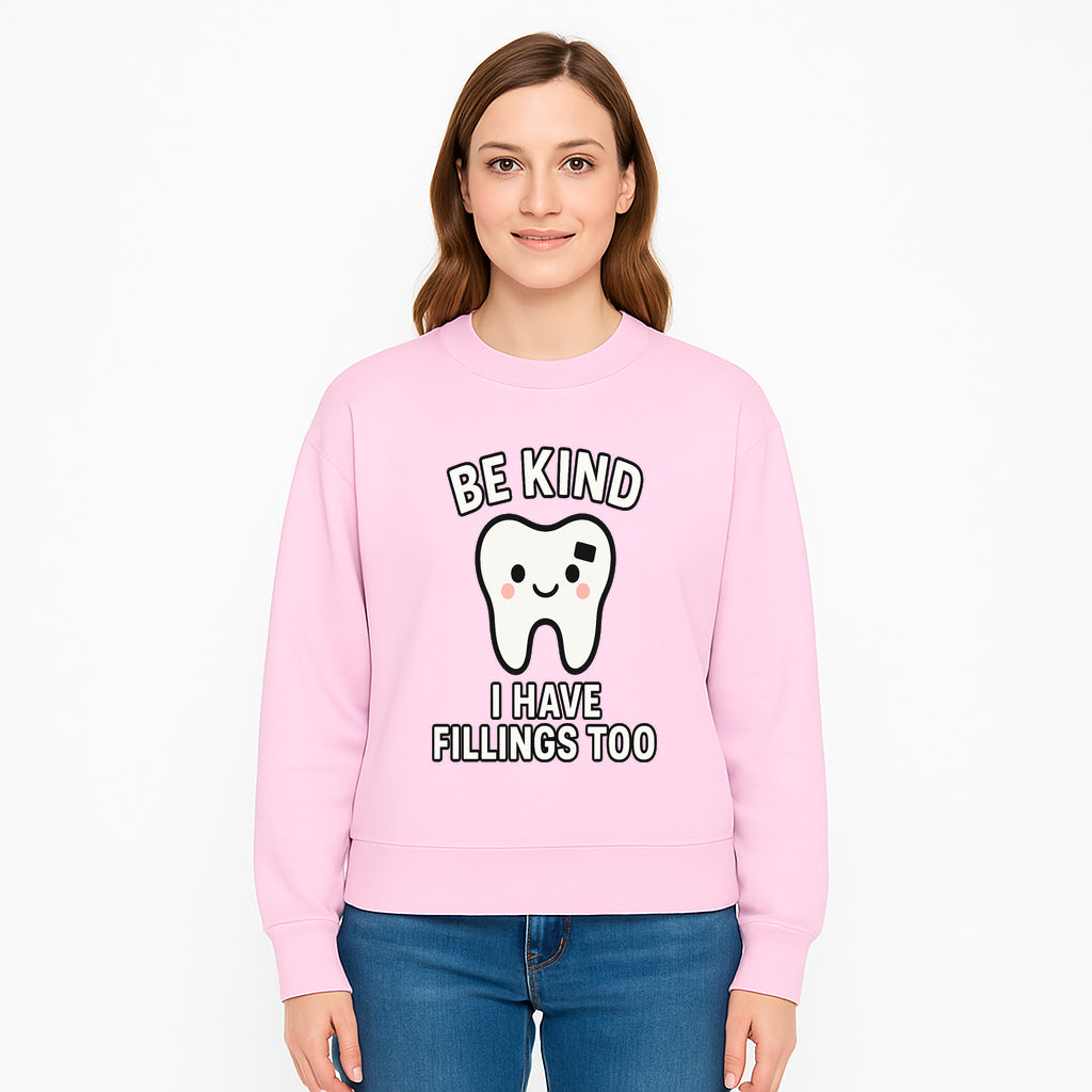Be Kind Tooth Graphic Tee - Cute Dentist Humor Shirt for Kids & Adults - Fun Dental Awareness Apparel - Sweatshirt 1758250103001.jpg