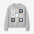 Floral Tooth Design Coasters Set | Cute Dental-Themed Drink Coasters | Unique Gift for Dentists or Dental Lovers - Sweatshirt 1758250103295.jpg