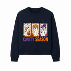 Halloween Ghosts Cavity Season T-Shirt, Cute Spooky Apparel, Kids Halloween Costume, Fun Trick or Treat Design, Pumpkin Candy Theme - Sweatshirt 1758250103350.jpg