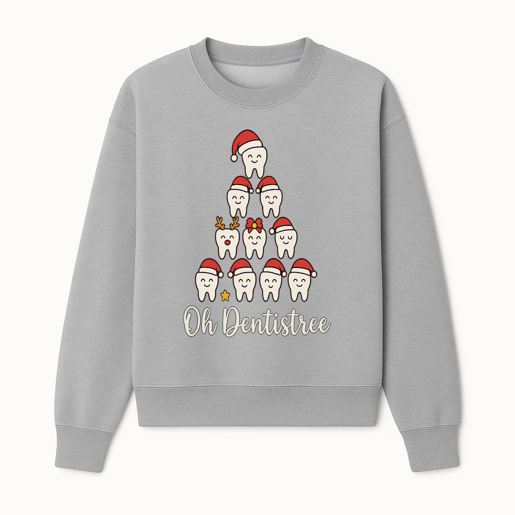 Cute Dentist Christmas Tree Graphic, Oh Dentistreel, Holiday Dental Art, Fun Tooth Decor, Dental Hygienist Gift, Merry Christmas Theme - Sweatshirt 1758250103381.jpg