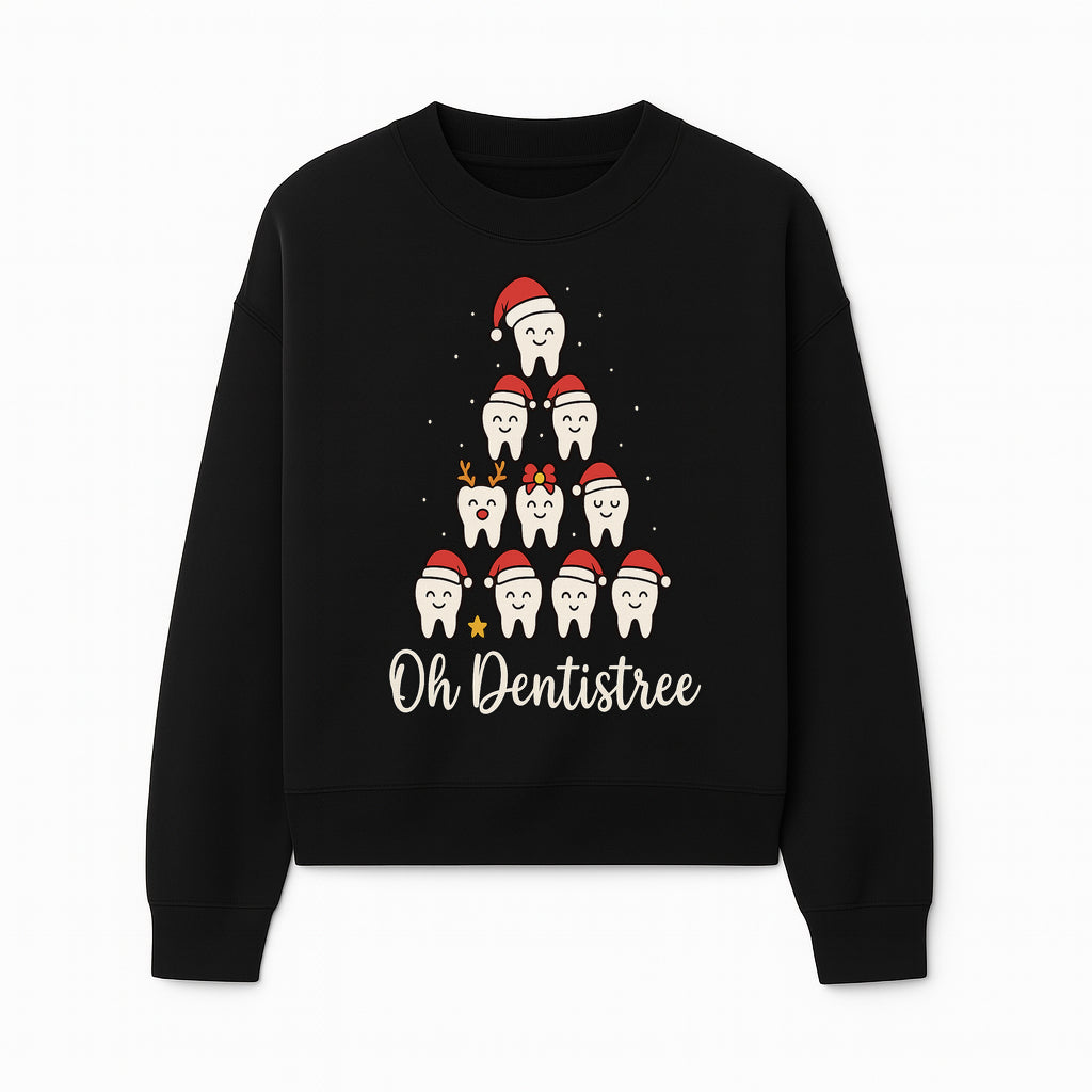 Cute Dentist Christmas Tree Graphic, Oh Dentistreel, Holiday Dental Art, Fun Tooth Decor, Dental Hygienist Gift, Merry Christmas Theme - Sweatshirt 1758250103528.jpg