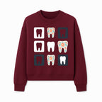 Floral Tooth Design Coasters Set | Cute Dental-Themed Drink Coasters | Unique Gift for Dentists or Dental Lovers - Sweatshirt 1758250103723.jpg