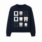 Floral Tooth Design Coasters Set | Cute Dental-Themed Drink Coasters | Unique Gift for Dentists or Dental Lovers - Sweatshirt 1758250103878.jpg