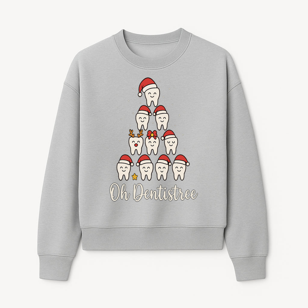 Cute Dentist Christmas Tree Graphic, Oh Dentistreel, Holiday Dental Art, Fun Tooth Decor, Dental Hygienist Gift, Merry Christmas Theme - Sweatshirt 1758250103931.jpg