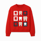 Floral Tooth Design Coasters Set | Cute Dental-Themed Drink Coasters | Unique Gift for Dentists or Dental Lovers - Sweatshirt 1758250104028.jpg
