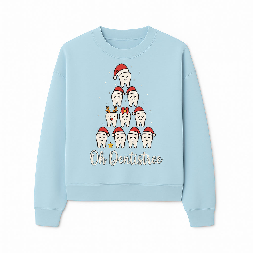 Cute Dentist Christmas Tree Graphic, Oh Dentistreel, Holiday Dental Art, Fun Tooth Decor, Dental Hygienist Gift, Merry Christmas Theme - Sweatshirt 1758250104067.jpg