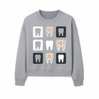Floral Tooth Design Coasters Set | Cute Dental-Themed Drink Coasters | Unique Gift for Dentists or Dental Lovers - Sweatshirt 1758250104180.jpg