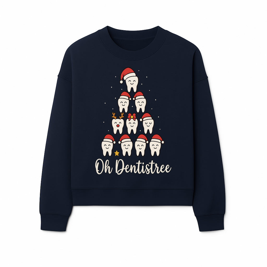 Cute Dentist Christmas Tree Graphic, Oh Dentistreel, Holiday Dental Art, Fun Tooth Decor, Dental Hygienist Gift, Merry Christmas Theme - Sweatshirt 1758250104474.jpg