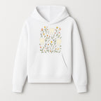 Floral Tooth Pattern Art Print | Cute Dental Decor | Tooth Fairy Nursery Wall Art | Spring Flower Design for Kids Room Decor - Hoodie 1758250104759.jpg