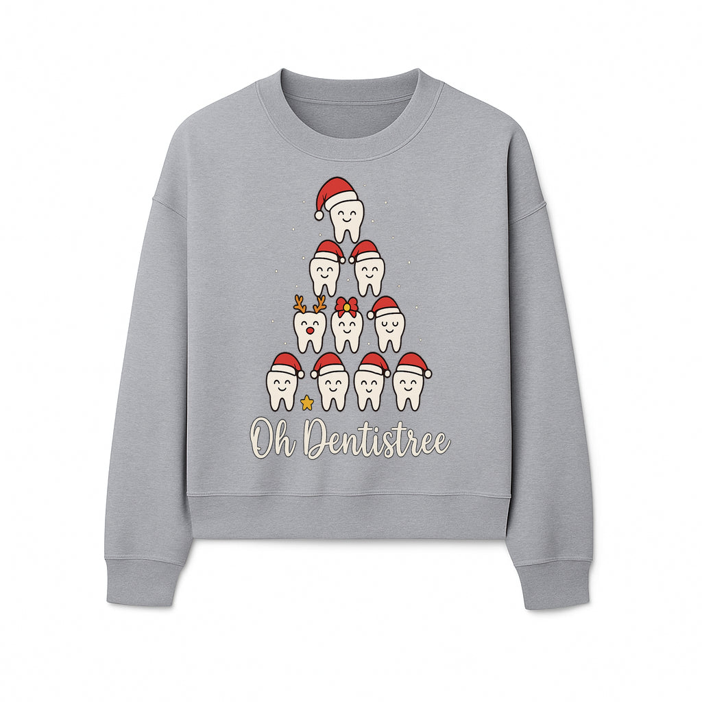 Cute Dentist Christmas Tree Graphic, Oh Dentistreel, Holiday Dental Art, Fun Tooth Decor, Dental Hygienist Gift, Merry Christmas Theme - Sweatshirt 1758250104768.jpg