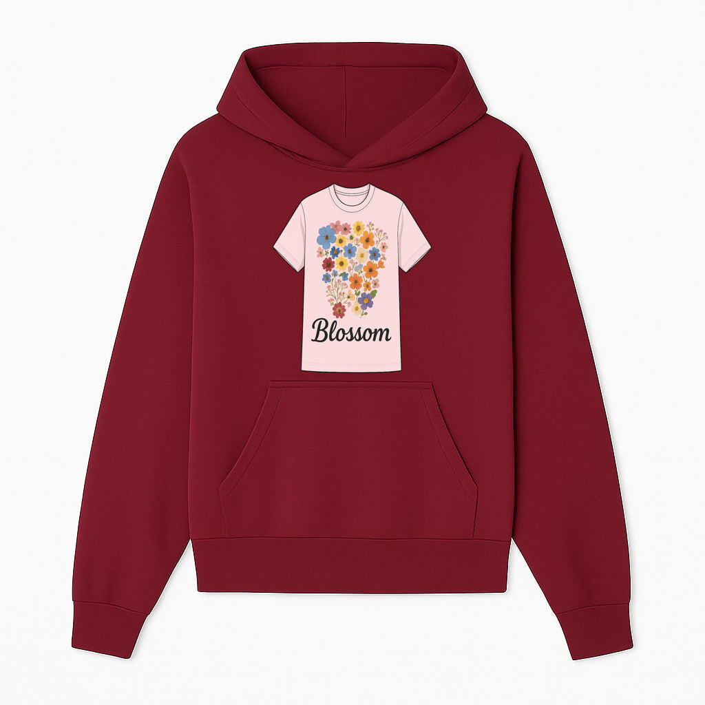 Floral Blossom Graphic Tee - Vintage Style Pastel Pink T-Shirt with Colorful Flower Design for Fashionable Spring Outfits - Hoodie 1758250104911.jpg