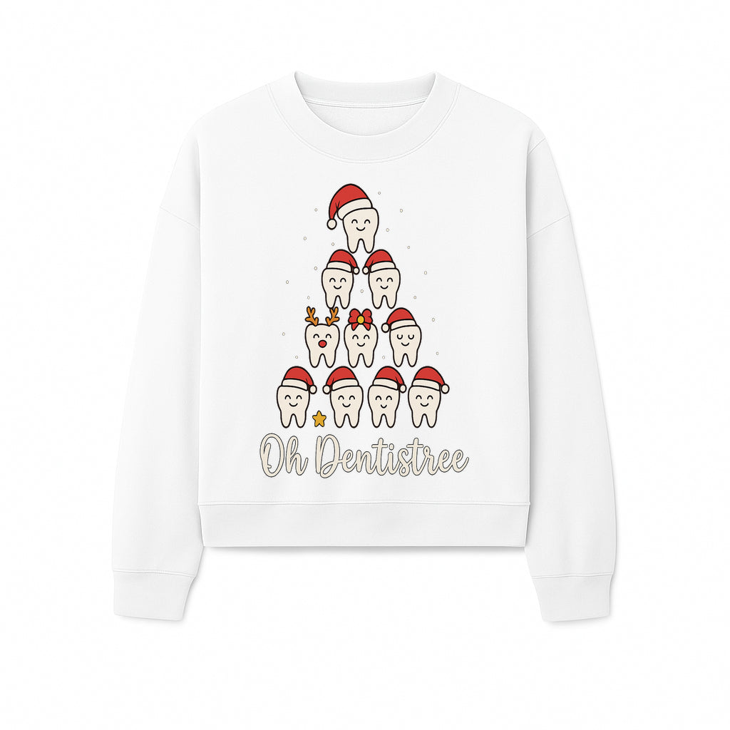Cute Dentist Christmas Tree Graphic, Oh Dentistreel, Holiday Dental Art, Fun Tooth Decor, Dental Hygienist Gift, Merry Christmas Theme - Sweatshirt 1758250104958.jpg
