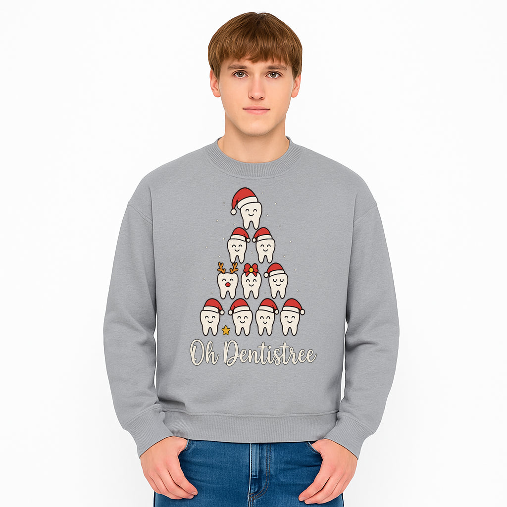 Cute Dentist Christmas Tree Graphic, Oh Dentistreel, Holiday Dental Art, Fun Tooth Decor, Dental Hygienist Gift, Merry Christmas Theme - Sweatshirt 1758250106085.jpg