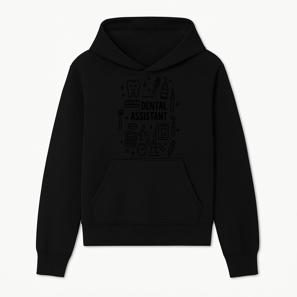 Dental Assistant Graphic Design Print - Tooth, Tools, and Equipment Theme for Dentists and Dental Professionals - Hoodie 1758250106592.jpg