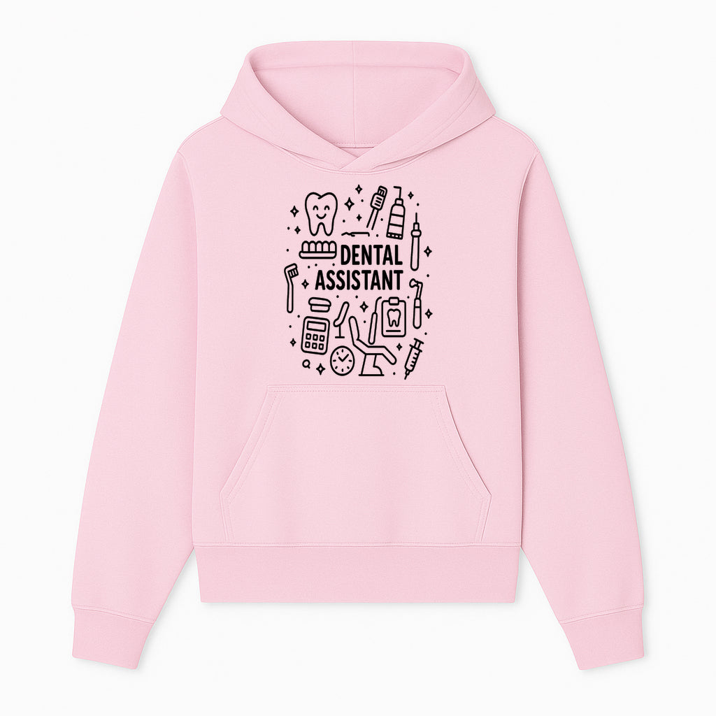 Dental Assistant Graphic Design Print - Tooth, Tools, and Equipment Theme for Dentists and Dental Professionals - Hoodie 1758250107310.jpg