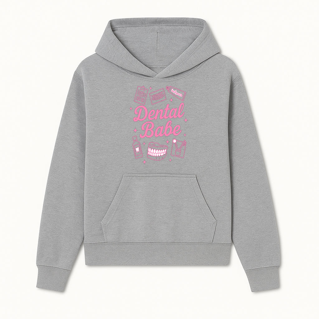 Dental Babe Neon Sign - Cute Dental Care Decor, Toothbrush, Toothpaste, Smile Art, Girly Dentist Gift, Fun Wall Art for Office or Home - Hoodie 1758250108511.jpg