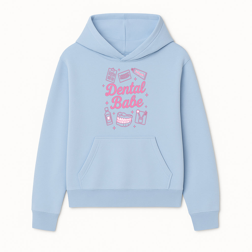 Dental Babe Neon Sign - Cute Dental Care Decor, Toothbrush, Toothpaste, Smile Art, Girly Dentist Gift, Fun Wall Art for Office or Home - Hoodie 1758250108658.jpg