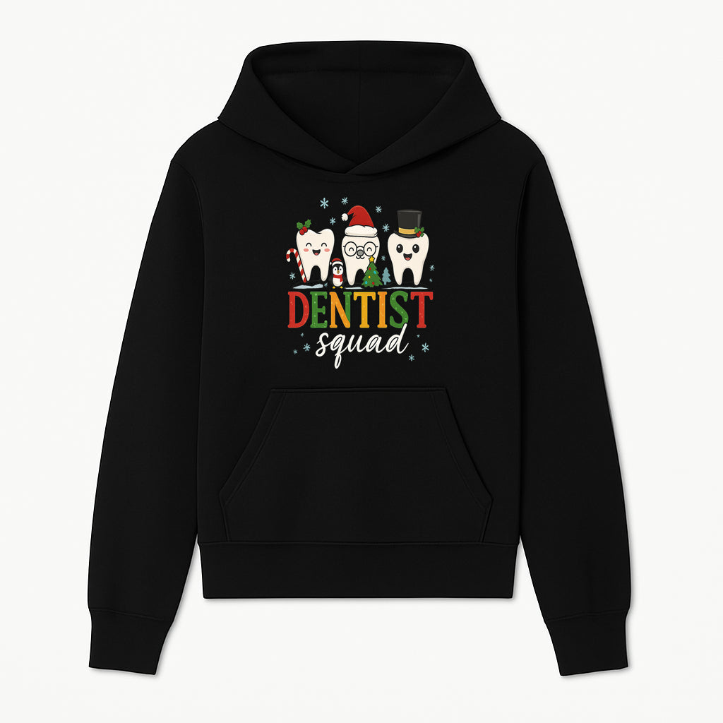 Cute Christmas Dentist Squad T-Shirt with Snowflakes, Toothy Characters, Penguin & Holiday Themes for Dental Professionals and Fans - Hoodie 1758250108669.jpg