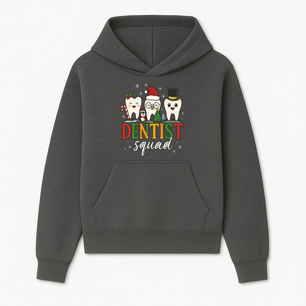 Cute Christmas Dentist Squad T-Shirt with Snowflakes, Toothy Characters, Penguin & Holiday Themes for Dental Professionals and Fans - Hoodie 1758250108808.jpg