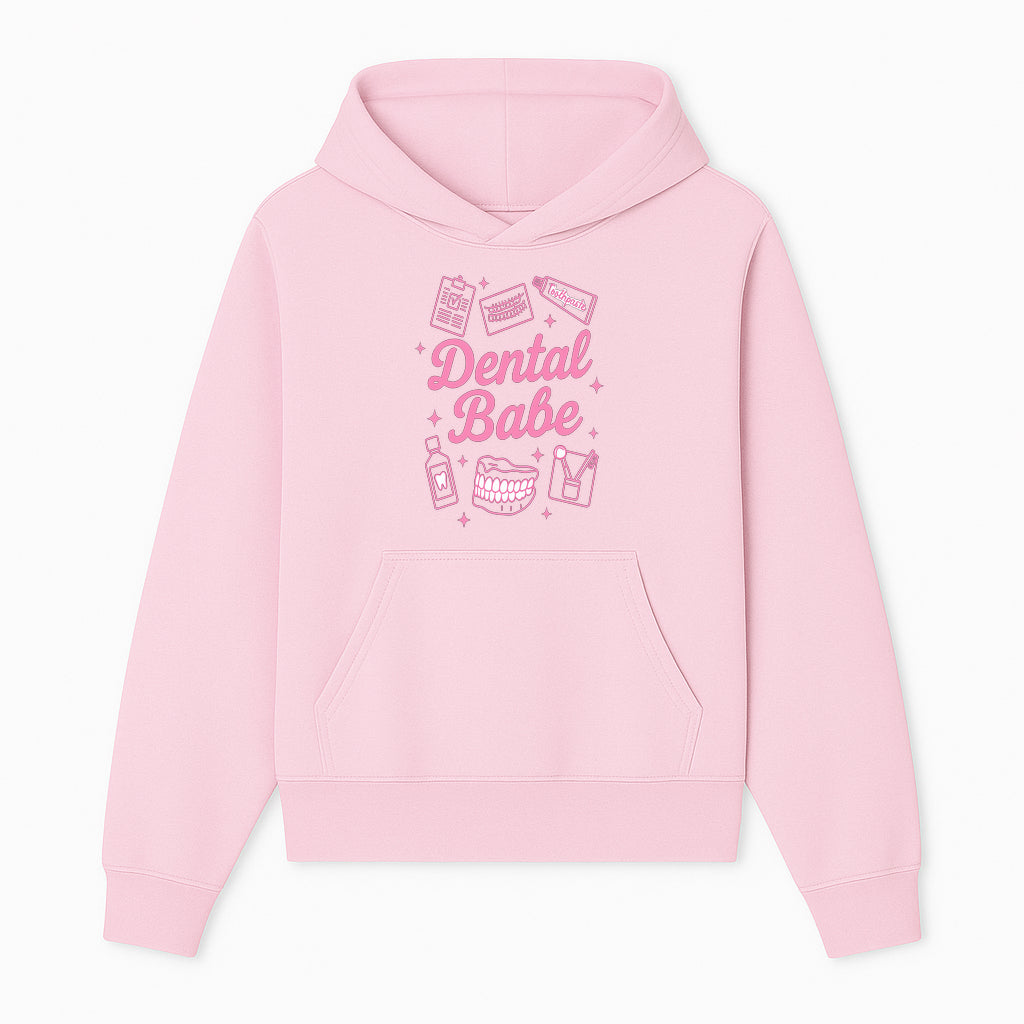 Dental Babe Neon Sign - Cute Dental Care Decor, Toothbrush, Toothpaste, Smile Art, Girly Dentist Gift, Fun Wall Art for Office or Home - Hoodie 1758250108823.jpg