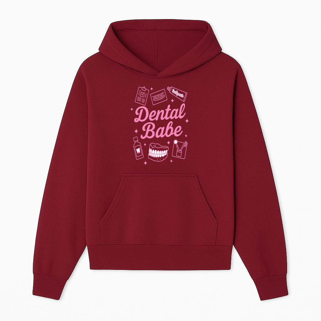 Dental Babe Neon Sign - Cute Dental Care Decor, Toothbrush, Toothpaste, Smile Art, Girly Dentist Gift, Fun Wall Art for Office or Home - Hoodie 1758250109050.jpg