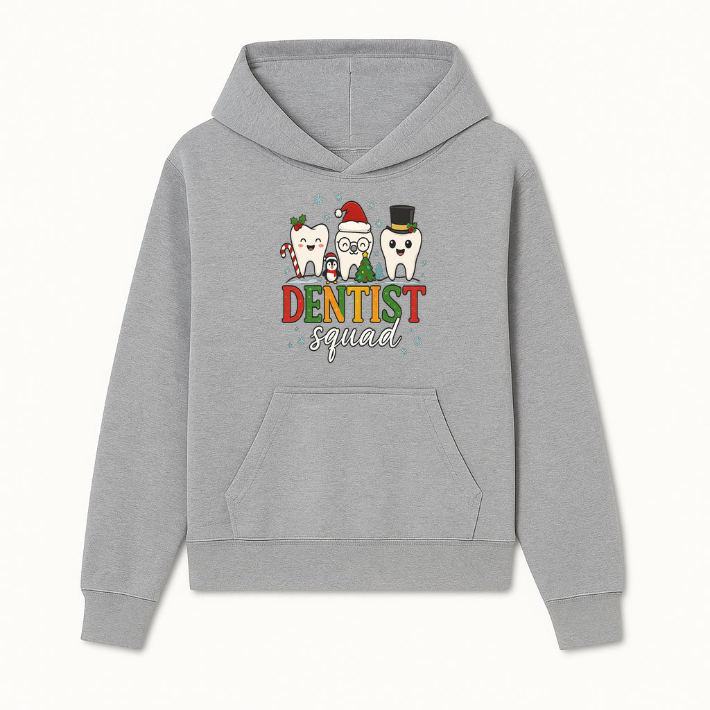 Cute Christmas Dentist Squad T-Shirt with Snowflakes, Toothy Characters, Penguin & Holiday Themes for Dental Professionals and Fans - Hoodie 1758250109105.jpg