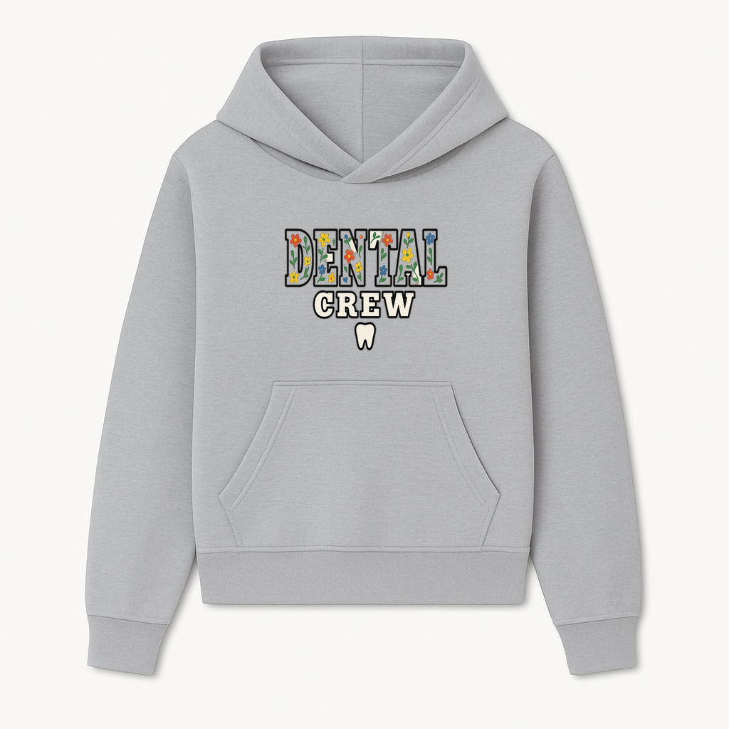 Dental Crew Floral Design Sticker - Cute Dentist Team D cor, Tooth Graphic, Fun Dental Office Accessory, Gift for Dental Professionals - Hoodie 1758250109211.jpg
