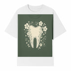 Floral Tooth Graphic Tee | Cute Dental Art Shirt | Nature-Inspired Design | Dentist Gift | Eco-Friendly Fashion - T-shirt 1758250109388.jpg