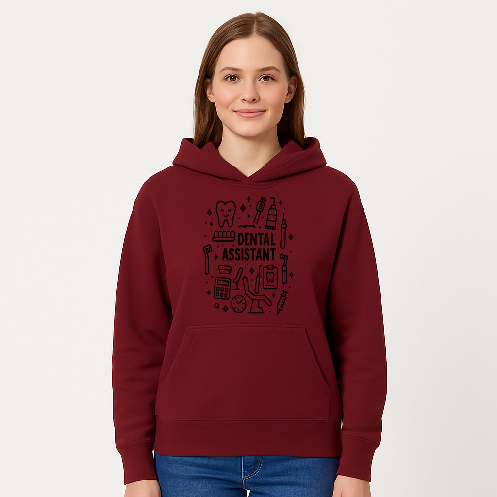Dental Assistant Graphic Design Print - Tooth, Tools, and Equipment Theme for Dentists and Dental Professionals - Hoodie 1758250109459.jpg