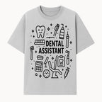 Dental Assistant Graphic Design Print - Tooth, Tools, and Equipment Theme for Dentists and Dental Professionals - T-shirt 1758250109629.jpg