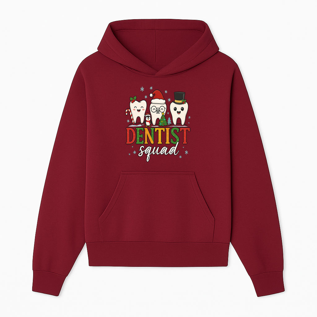 Cute Christmas Dentist Squad T-Shirt with Snowflakes, Toothy Characters, Penguin & Holiday Themes for Dental Professionals and Fans - Hoodie 1758250109671.jpg