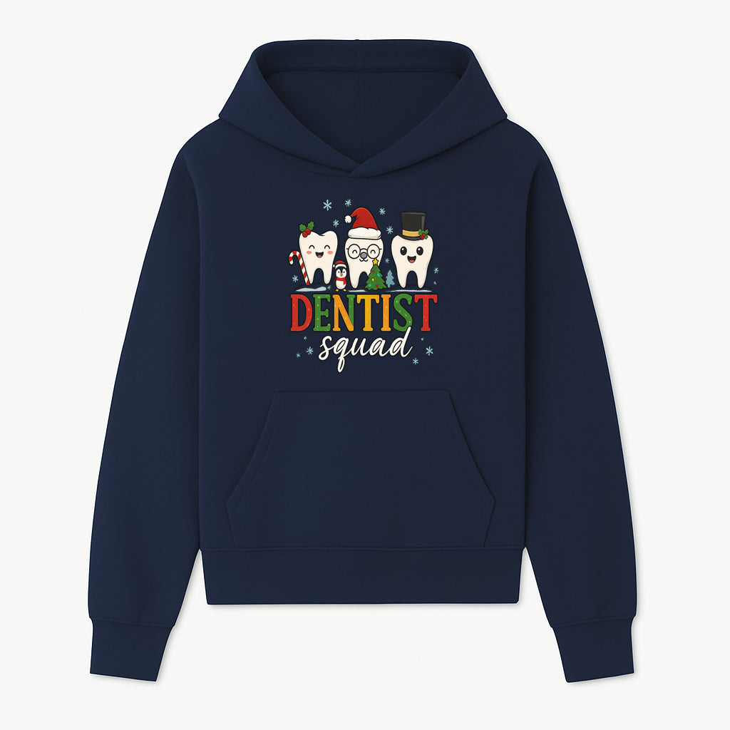 Cute Christmas Dentist Squad T-Shirt with Snowflakes, Toothy Characters, Penguin & Holiday Themes for Dental Professionals and Fans - Hoodie 1758250109822.jpg