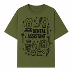 Dental Assistant Graphic Design Print - Tooth, Tools, and Equipment Theme for Dentists and Dental Professionals - T-shirt 1758250110064.jpg